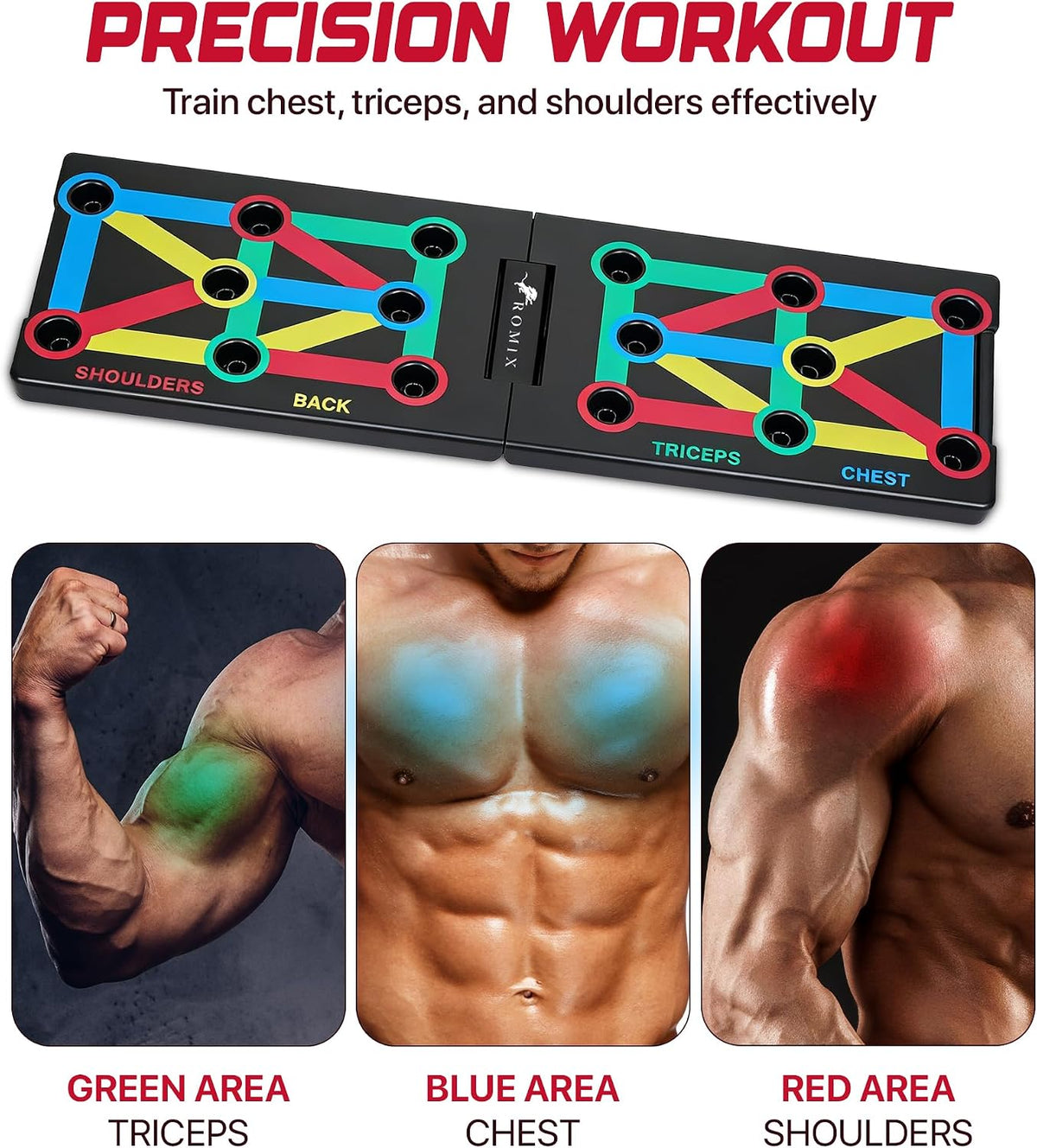 Push up Board 14 in 1, Foldable Press up Board with Push up Handles