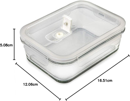 5 Pack 30Oz Glass Containers with Lids - 1 Compartment